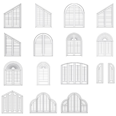 Shutters Sonderformen Beispiele Fensterformen